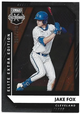 2021 Panini Elite Extra Edition Baseball #95 Jake Fox /999 Cleveland Indians - Image 1 of 2