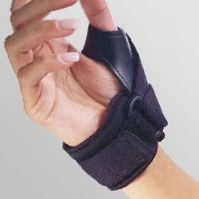 FLA Thermal/Leather Tether Left Hand Thumb Stabilizer (Black) Large - Image 1 of 2