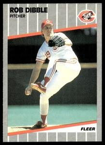 1989 Fleer Rob Dibble Rookie Cincinnati Reds #160 - Picture 1 of 2