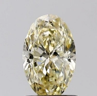 GIA CERTIFIED Natural Diamond 0.91 Ct Loose Oval Cut 8x5 mm Size W-X/SI Clarity - Image 1 of 4