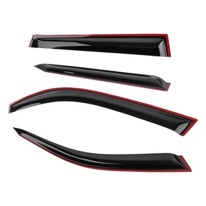 Wind Deflectors  Visors for BMW X5 E53 1999-2006 Outside Mount Black Tinted  4x - Picture 1 of 18