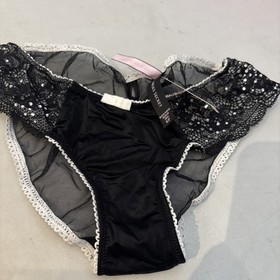 VICTORIA'S SECRET Sexy LITTLE THINGS SMALL PANTY NEW WITH TAGS BLACK