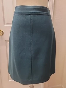 J CREW WOLL BLEISTIFTROCK Gr. 6T HUNTER GREEN. Neu ohne Etikett - Bild 1 von 7