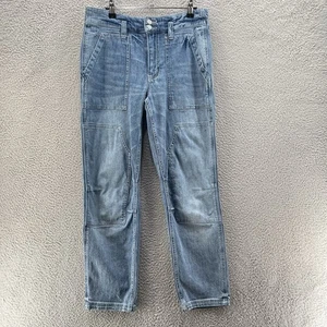 Pilcro Anthropogie Jeans Damen 27 blau helle Waschung Wander Relax gerade Taschen - Bild 1 von 17