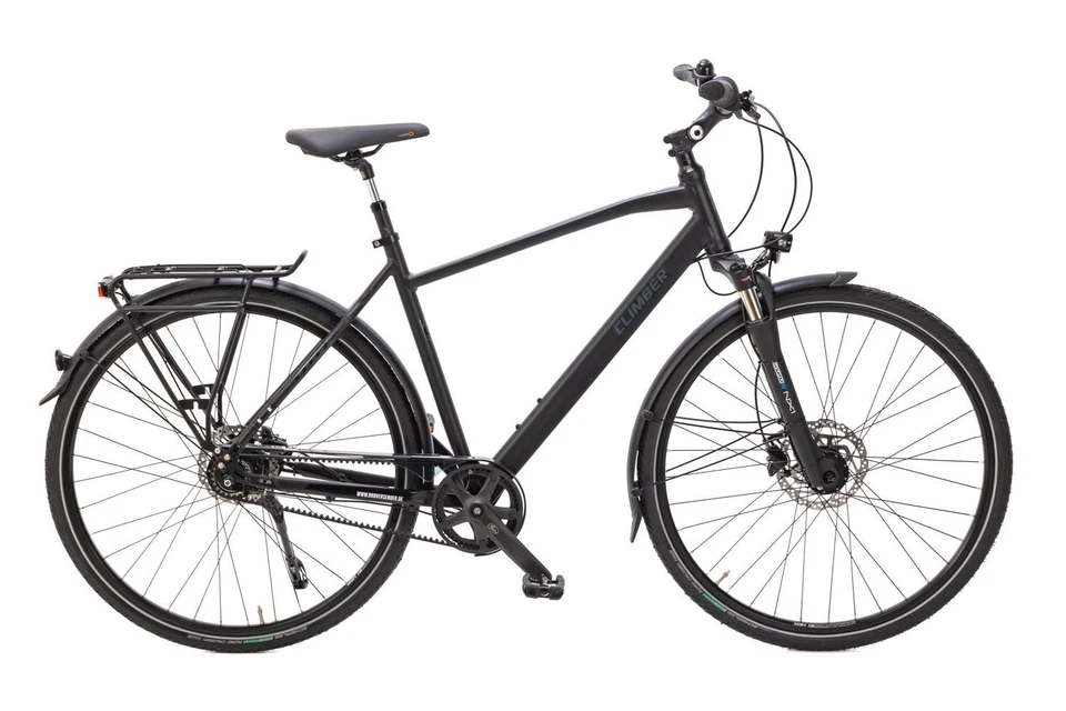 28 Zoll Herren Fahrrad Gates Riemenantrieb Shimano 7 Gang Scheibenbremse schwarz - Bild 1 von 4
