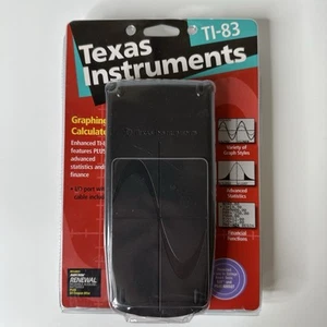 Texas Instruments TI-83 calcolatrice grafica sigillata include anche libro e cavo '97 - Foto 1 di 18
