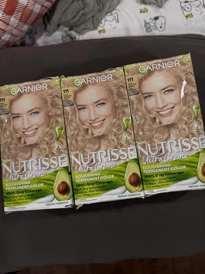 3Pk Garnier Nutrisse Ultra крем #111 экстра легкий пепел блондинка белый шоколад - Изображение 1 из 4