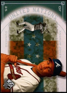 2000 UD SP Authentic #UN8 Andruw Jones - United Nations FREE SHIPPING! - Picture 1 of 2