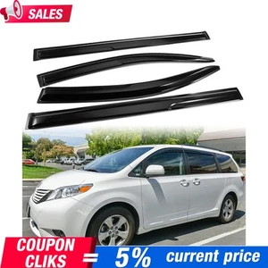 Se adapta a Toyota Sienna 2011-2020 ventana visera ventilación sombra protectores de lluvia vientos - Imagen 1 de 16