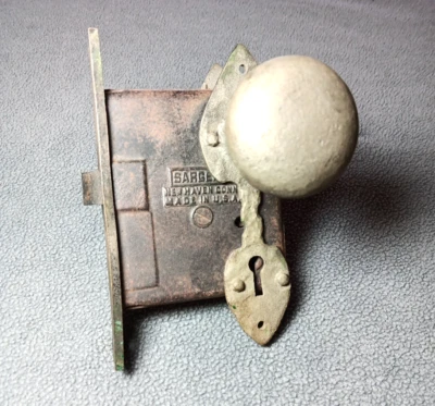 Sargent Antique Vintage Entry Mortice Lock Plates Knobs (FOR PARTS ONLY) (READ) - Image 1 of 4