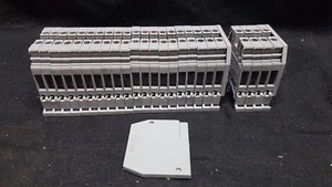 ENTRELEC M6/8 5116 GREY TERMINAL BLOCK LOT OF 24 (3 end caps) - Picture 1 of 1