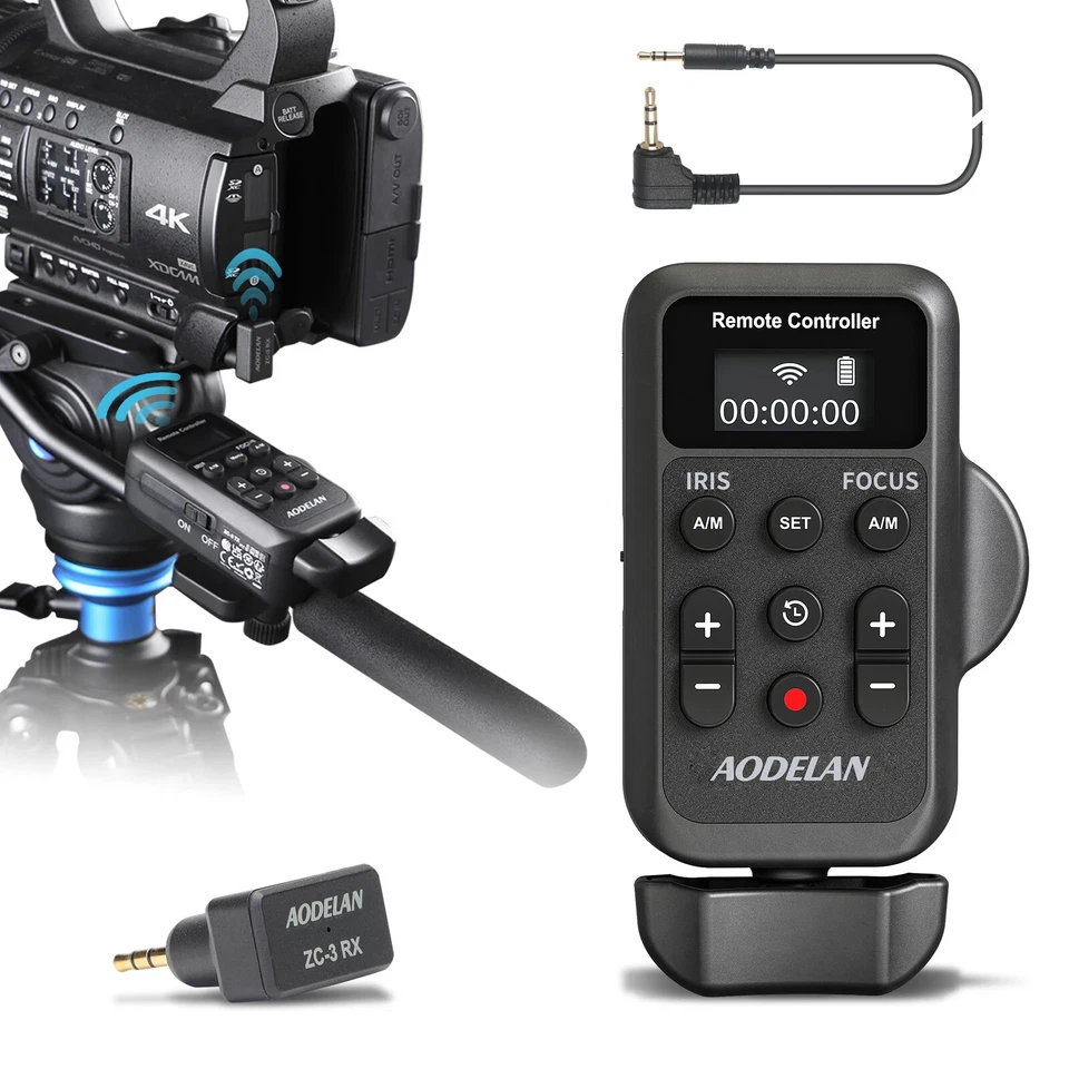Wireless LANC 2.5mm Camcorder Remote Control for Sony Canon （Zoom,Focus,IRIS） - Image 1 of 4