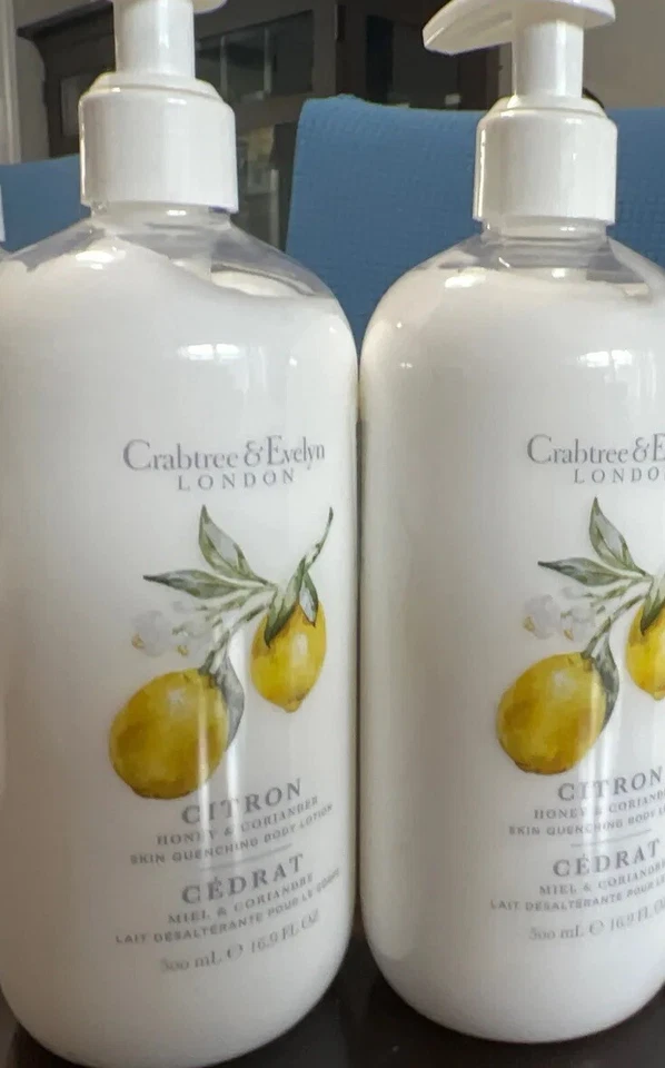 Crabtree & Evelyn Citron, Honey & Coriander Skin Quenching Body Lotion, 16.9 fl oz