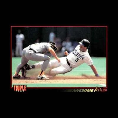 George Brett 1993 Leaf Kansas City Royals #64 R326Y 4 - Image 1 of 2