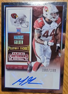 2015 Panini Contenders Football Markus Golden Rc Auto /199