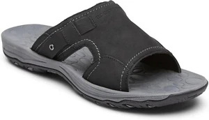 ROCKPORT HAYES SLIDE SANDALS NEW MEN'S SIZE 13 BLACK - Picture 1 of 2