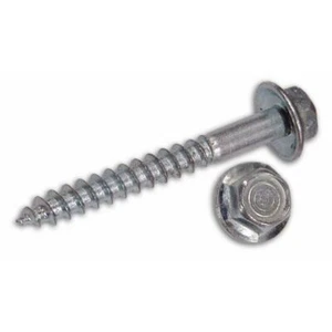 Viti per Legno Mordenti Zincate Testa Esagonale TE 6x160 mm confezione 100 pz - Foto 1 di 1