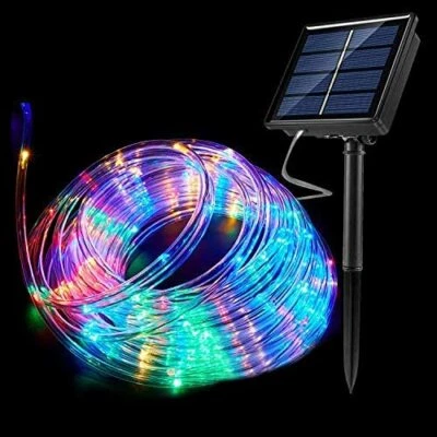 AU Solar LED Rope Tube Fairy String Lights Strip Waterproof Outdoor Garden Patio - Image 1 of 4
