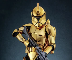 Hottoys HT Clone Soldier Gold Plated Edition MMS735 Star Wars 3 Neu auf Lager - Bild 1 von 22