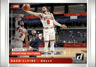 2021-22 Donruss Franchise Features #19 Zach LaVine BULLS - Image 1 of 2
