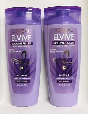 2 Bottles L’Oréal  Paris Elvive Thickening Shampoo 12.6 Fl oz (375ml) Each - Image 1 of 2