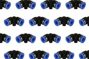 100 piezas tubo de codo neumático de empuje rápido para conectar 1/4" OD ""L"" 6 mm - Imagen 1 de 5