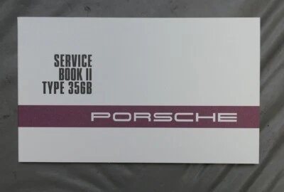 Porsche 356B Service Book II - Service Book 2 - 2016 Factory Reprint - Image 1 of 4