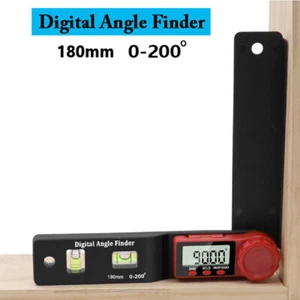 2-in-1 Mini Digital Display Spirit Level Protractor Woodworking Angle Ruler - Picture 1 of 17