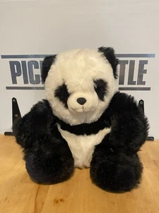 America Wego Vintage 1991 Fluffy Panda Bear 17" Plush Stuffed Toy Animal - Picture 1 of 7