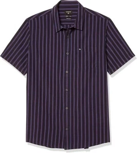 QUIKSILVER OXFORD LINES Herren gewebtes Hemd - Medium - BYP3 - Neu mit Etikett - Bild 1 von 3