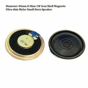 Diameter 40mm 8 Ohm 1W Iron Shell Magnetic Ultra-thin Mylar Small Horn Speaker