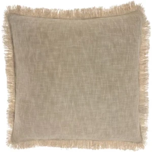 Nicole Curtis Taupe Removable Cover 22 In. X 22 In. Throw Pillow - Picture 1 of 12