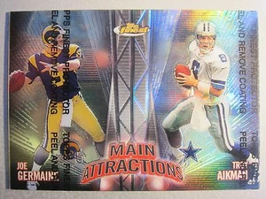 1999 Finest Main Attractions Refractors #MA6 Troy Aikman - Bild 1 von 2