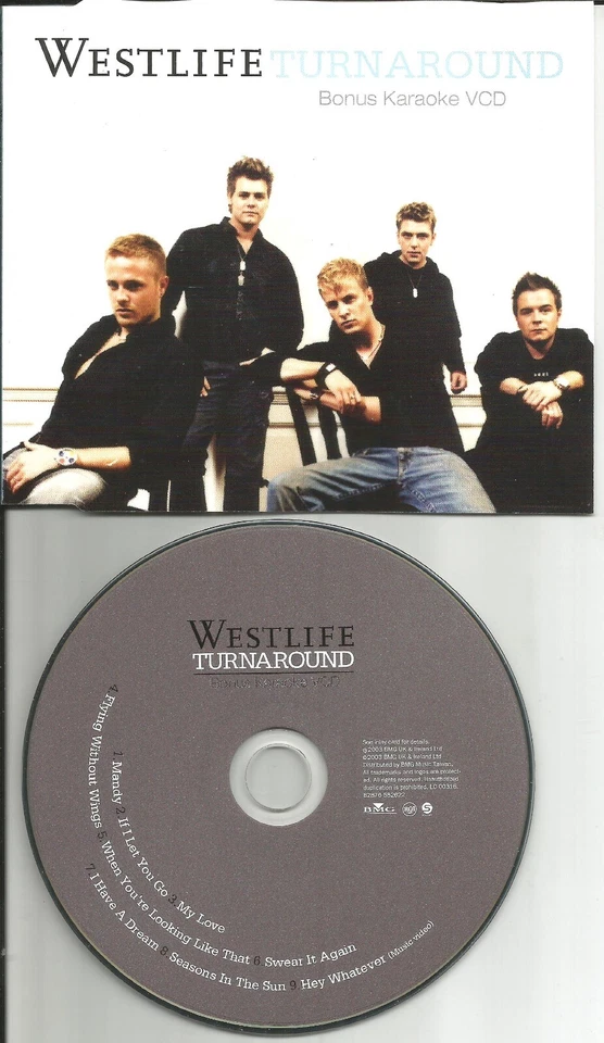 WESTLIFE Turnaround BONUS 9TRX Europe KARAOKE VIDEO VCD 2003 LIMITED USA seller - Image 1 of 1