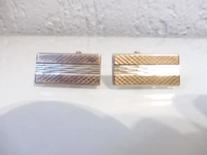 schöne, alte Manschettenknöpfe__835 Silber teilvergoldet__ ! - Bild 1 von 4