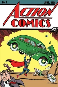 Superman Action Comics #1 Cover Wandposter mehrere Größen11x17-24x36 - Bild 1 von 1