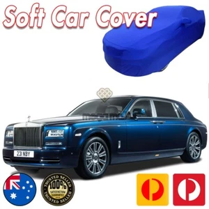 Classic Car Cover Ultra For Rolls Royce Soft Blue Spandex - Picture 1 of 12