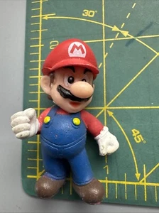 2008 Nintendo Super Mario Bros Cake Topper - Plastic PVC Figure - Mario 1.5” - Picture 1 of 3