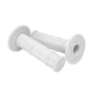 White Rubber Twist Throttle Handle Hand Grips ATV YCF Pit Dirt Bike Moto Cross - Picture 1 of 7