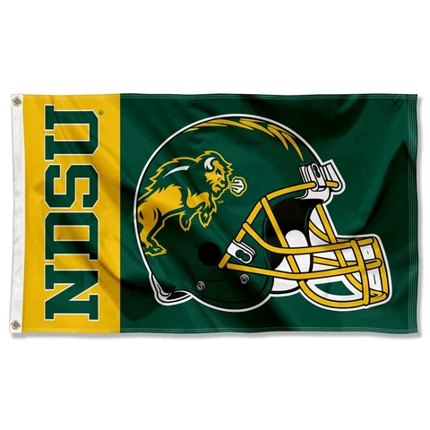 North Dakota State Bison Football Helmet Flag Large 3x5 Cover