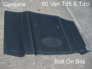 GENUINE LandRover Rubber Load Floor Mat Defender 90 Van HardTop 1998 to 2016 - Picture 1 of 1