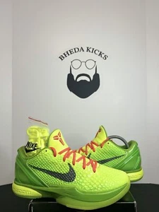 Nike Zoom Kobe 6 Protro 'Grinch' CW2190-300 Preowned Og Rare Men’s Size 8.5 - Picture 1 of 9