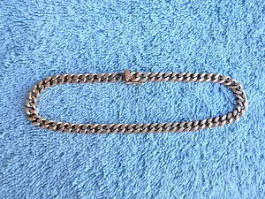 17 GRAMM 14k. MASSIVES GOLD 9 ZOLL FEINES GROSSES ARMBAND. ca 5mm breit. - Bild 1 von 21