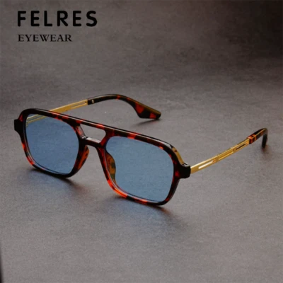 Gafas de sol clásicas de piloto de doble puente para hombres mujeres retro al aire libre gafas nuevas Foto 1 de 4