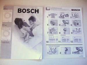 Bosch Axxis+ Washing Machine Owners Manual Washer WRF2450 & WRF2460  - Picture 1 of 5