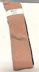 Mixit Damen Kniestrümpfe 2 Paar grau & pink Größe passt Schuhgrößen 4-10 NEU - Bild 1 von 3