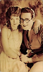 HAROLD LLOYD Silent Film Star & Wife Mildred; Sepia; c.1930s; Mint Condition - Picture 1 of 2