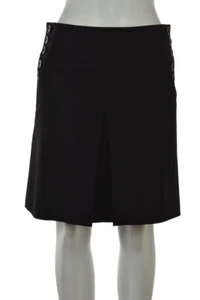 J Crew Womens Skirt Size 0 Black Solid Wool A Line Above Knee Casual  - Picture 1 of 4