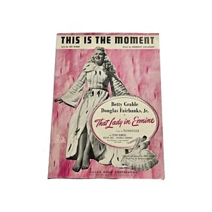 Vintage Noten This Is the Moment 1948 Lady in Ermine Betty Grable Leo Robin - Bild 1 von 5