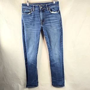 American Eagle Jeans Mens 30x30 Blue Denim Slim Next Level Airflex Dark Wash - Picture 1 of 11